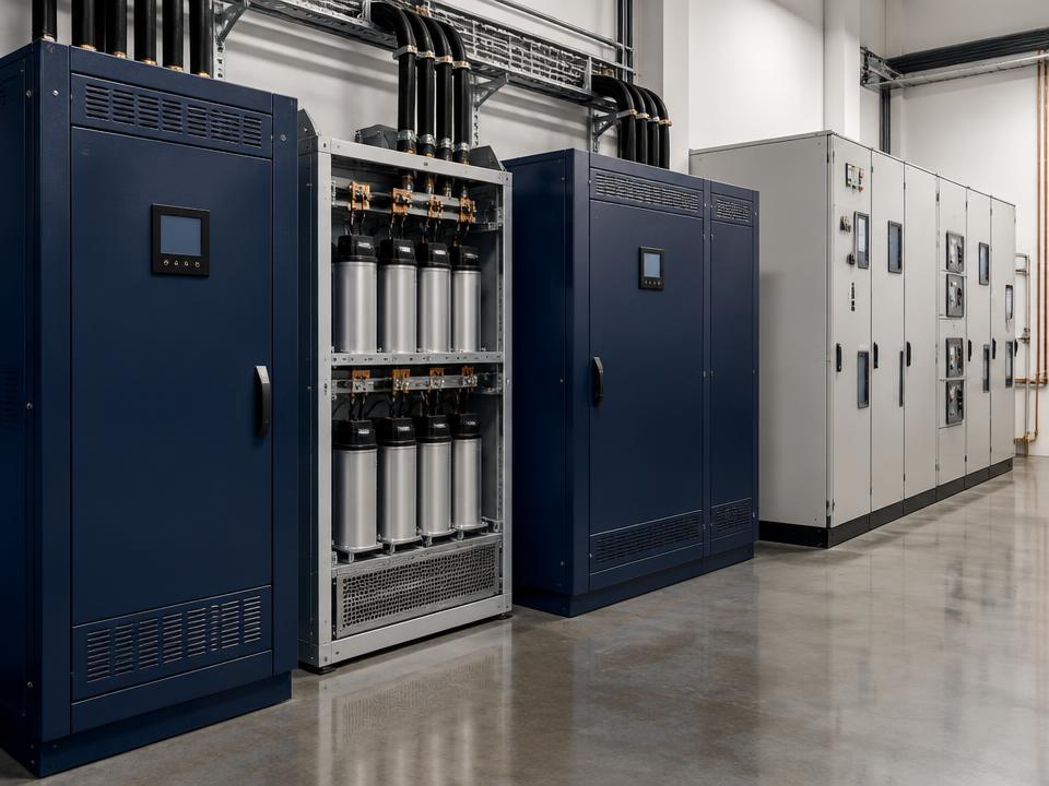 Power factor correction equipment — placeholder imagery for client replacement